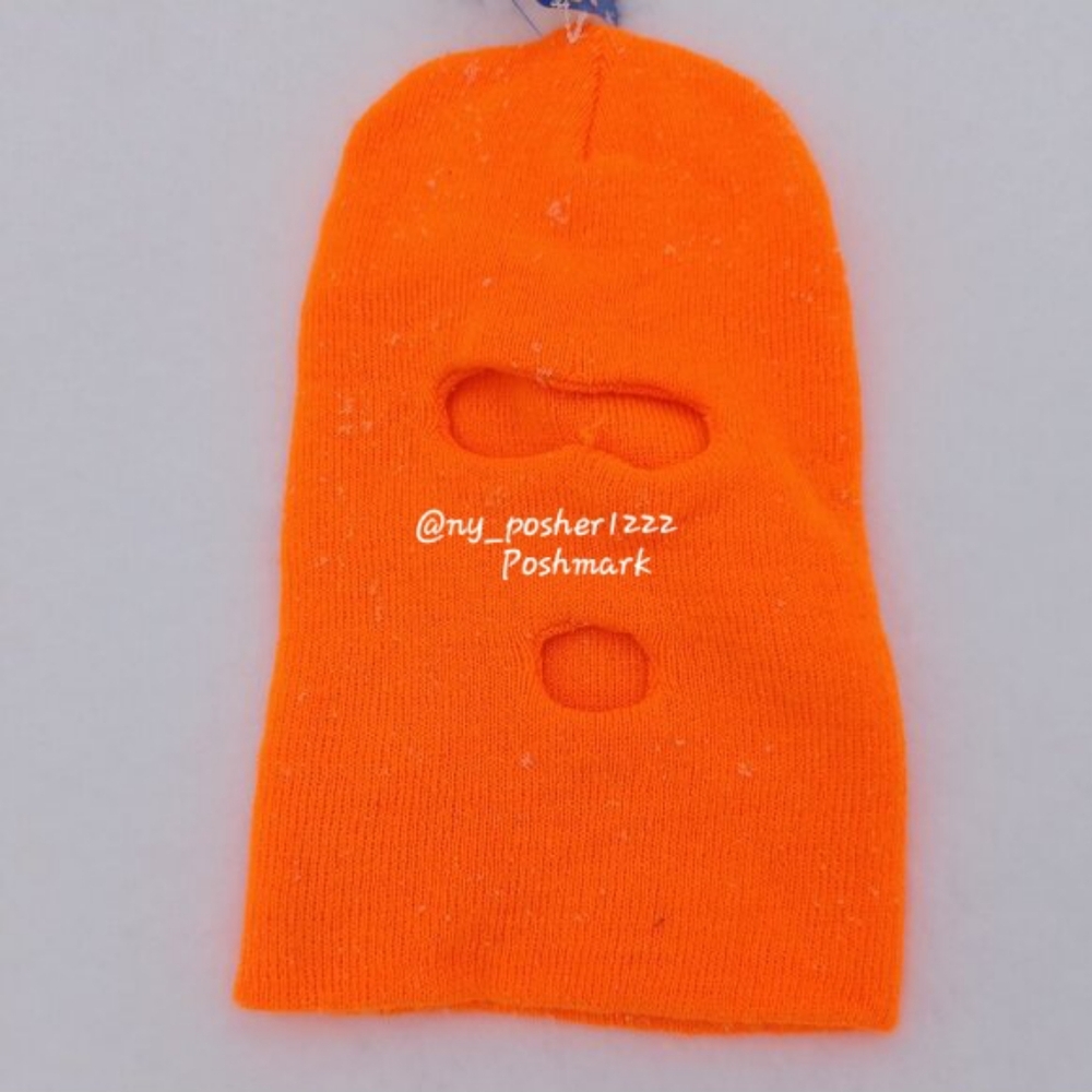 𝗛𝗔𝗡𝗗𝗦 𝗢𝗡™ Men's Face Mask Orange (Size OS)